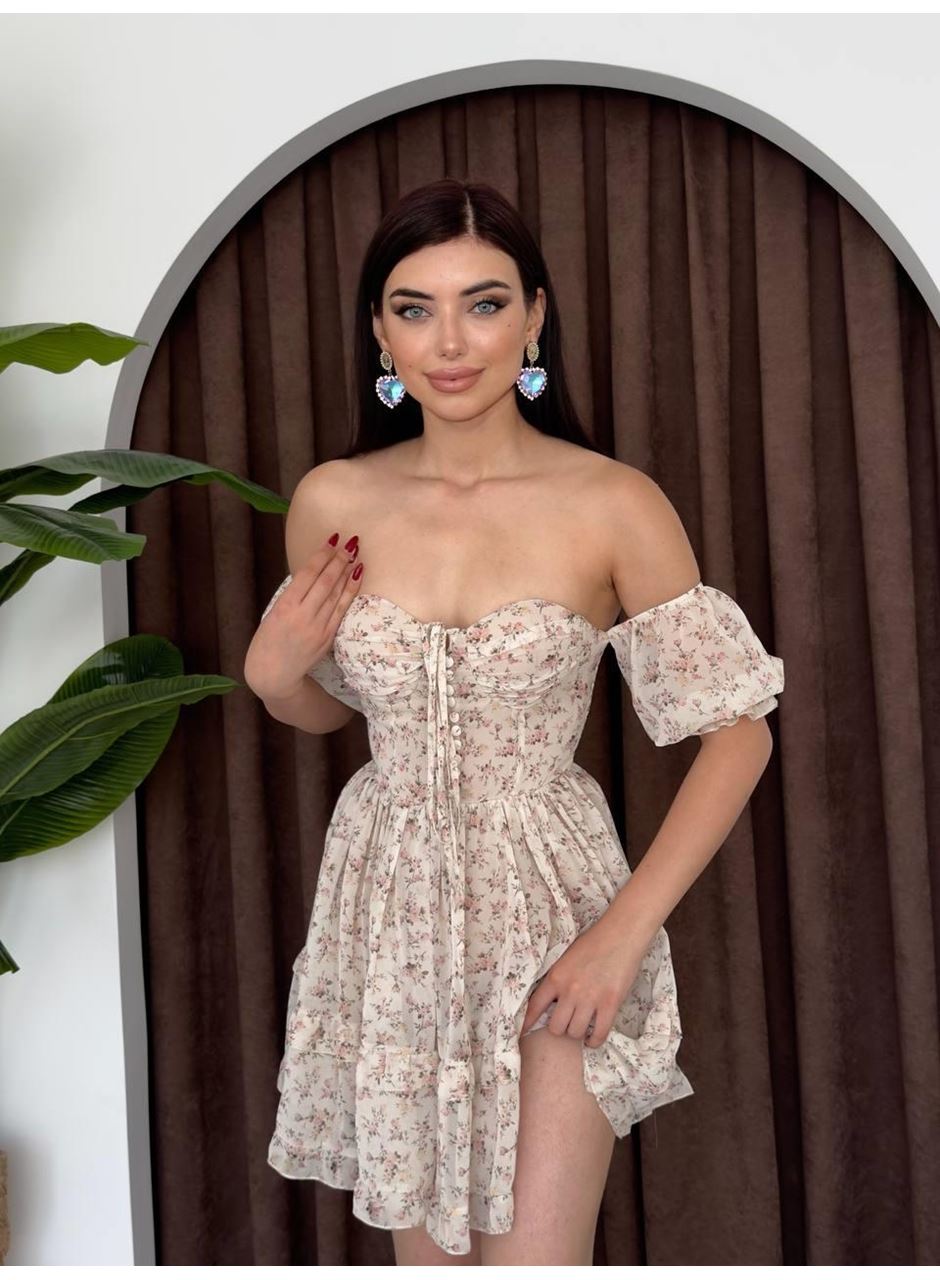 Hans Boyundan Bağlamalı Elbise