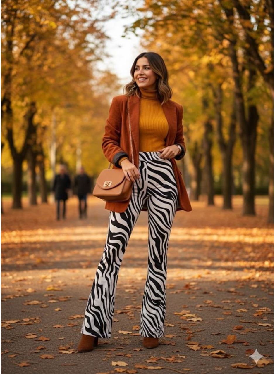 Kadın Yüksek Bel Krep Kumaş Bol Paça Pantolon