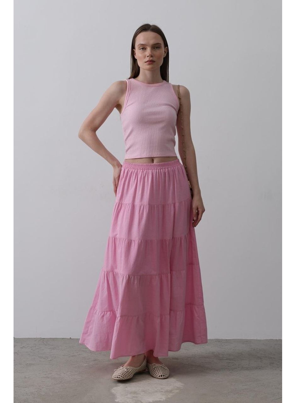 KAT KAT KETEN ETEK - Şeker Pembe