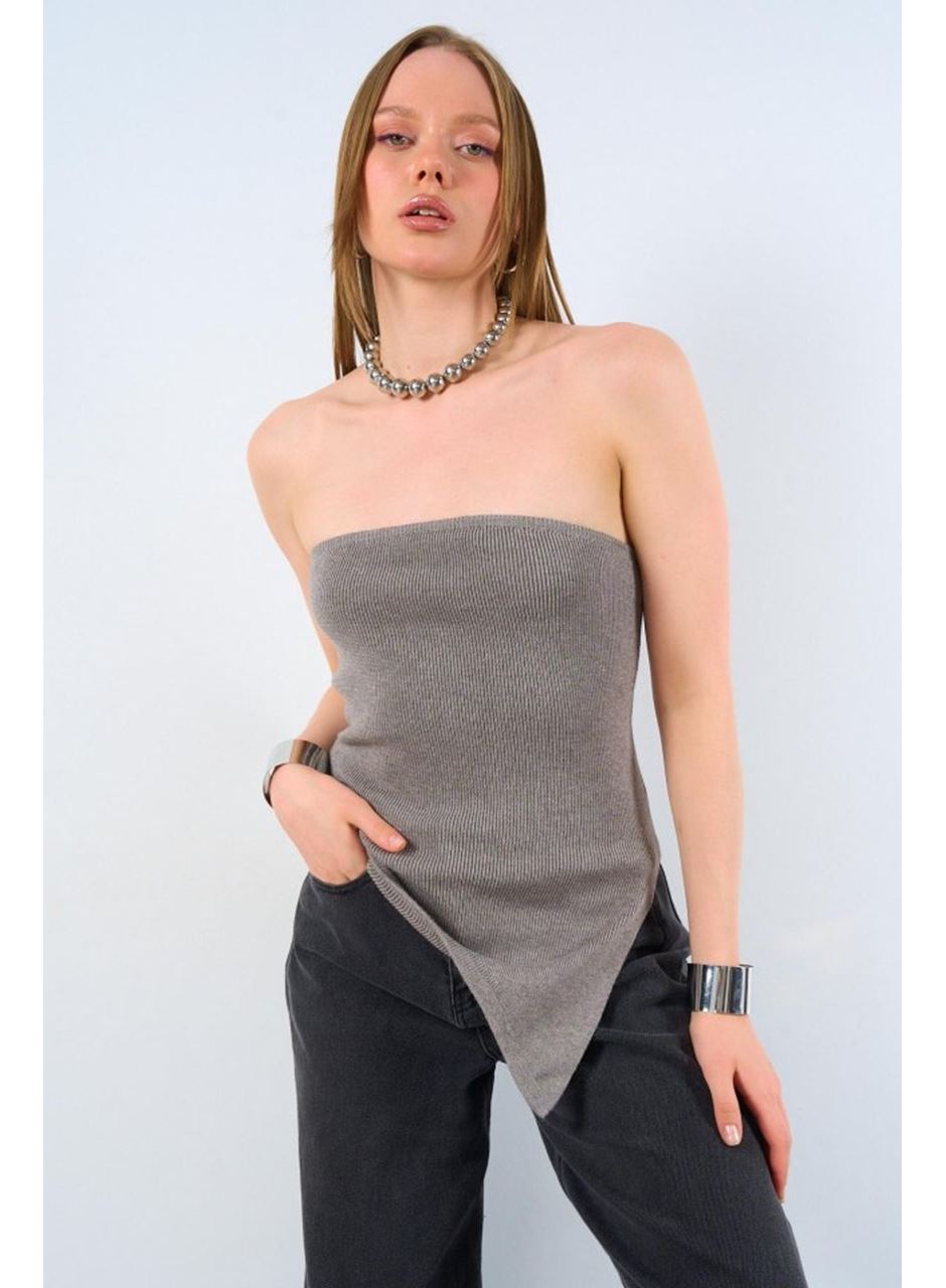 Yanı Uzun Atlet - Orta Gri