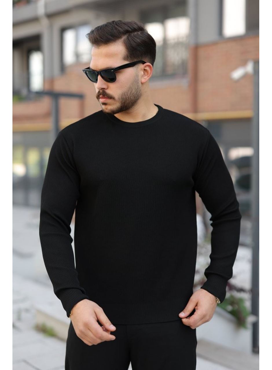 Erkek Selanik Örme Bisiklet Yaka Triko