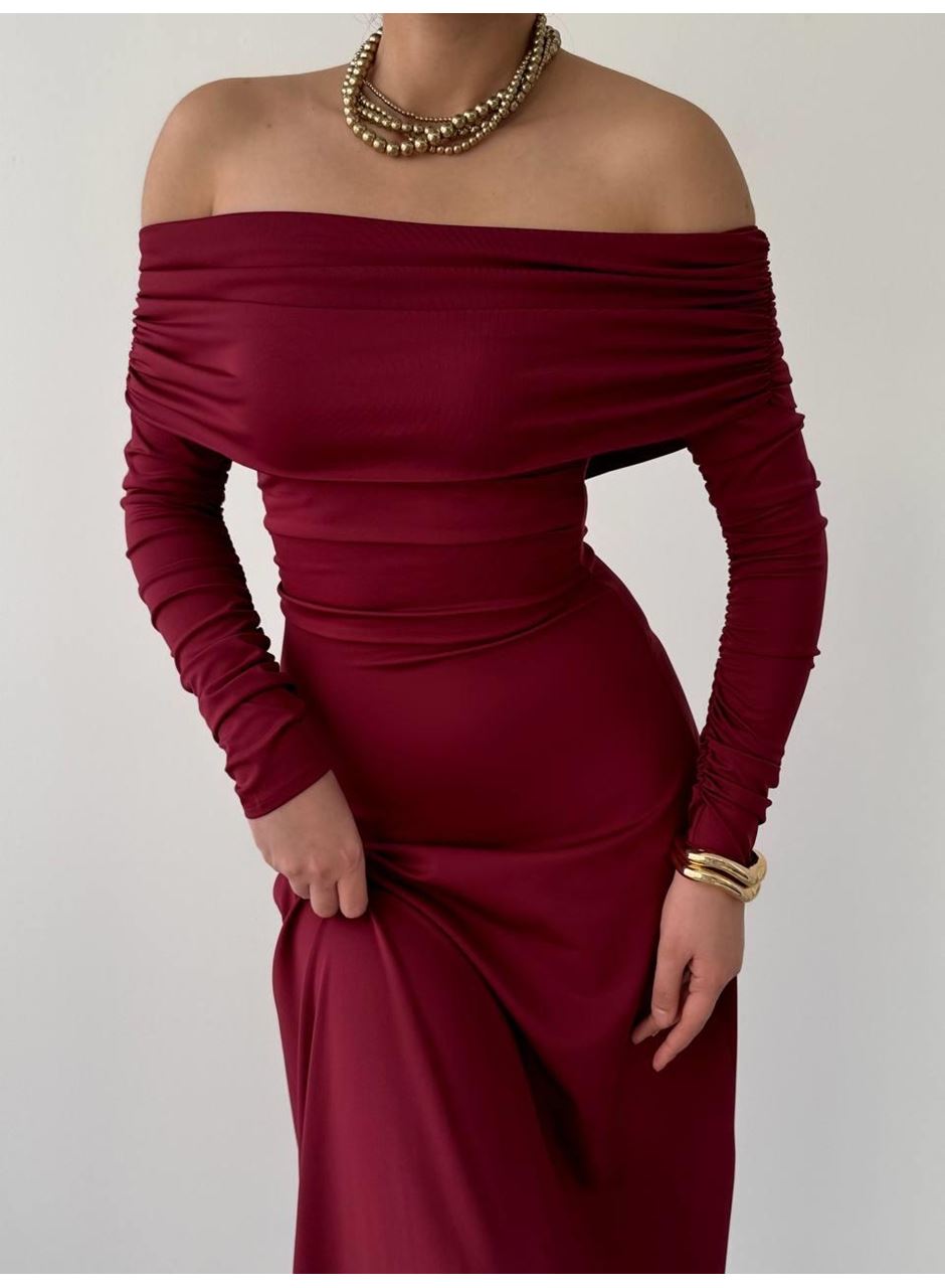 Uras Straplez Elbise