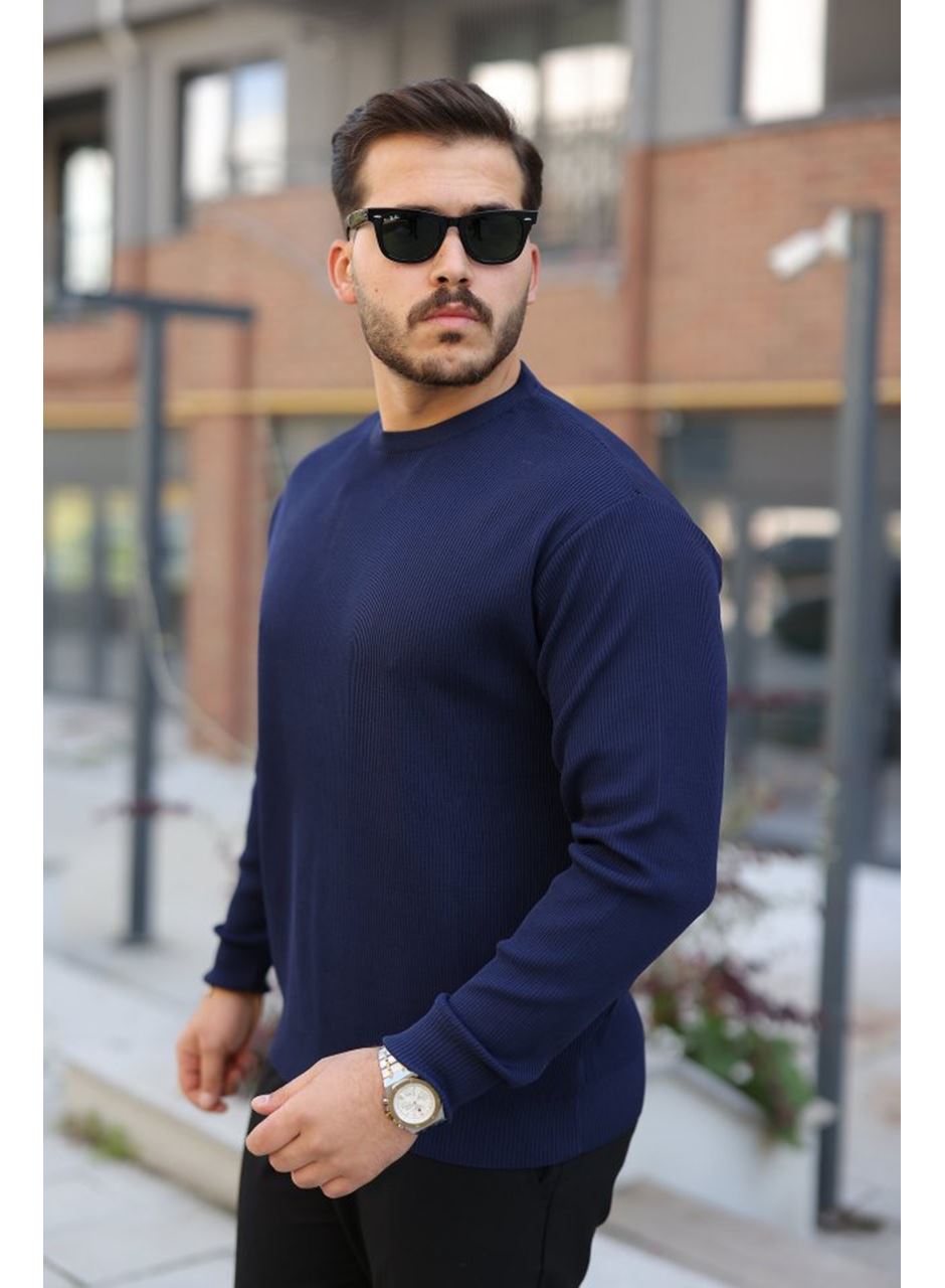 Erkek Selanik Örme Bisiklet Yaka Triko