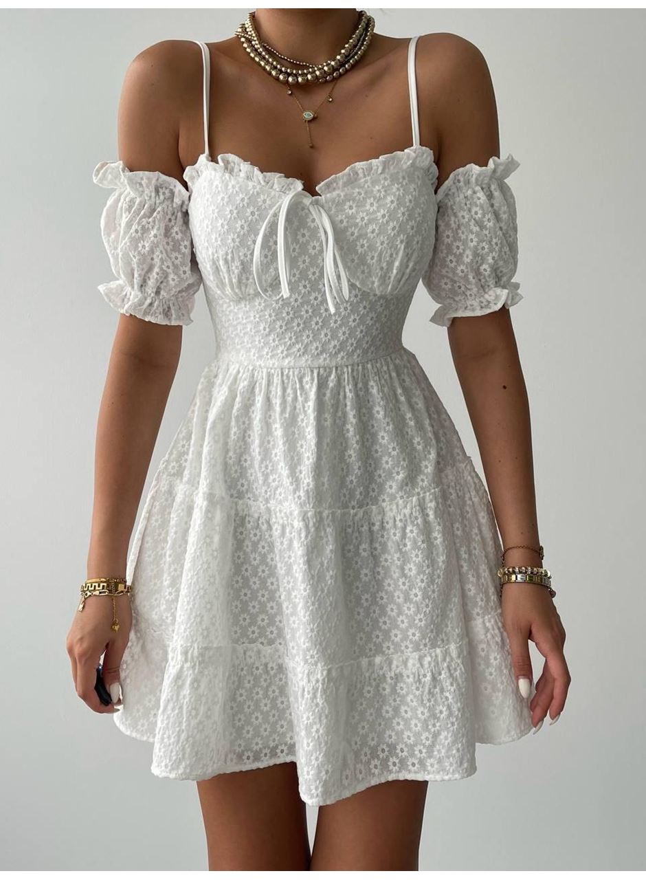 Lucca Kolu Lastikli Mini Elbise