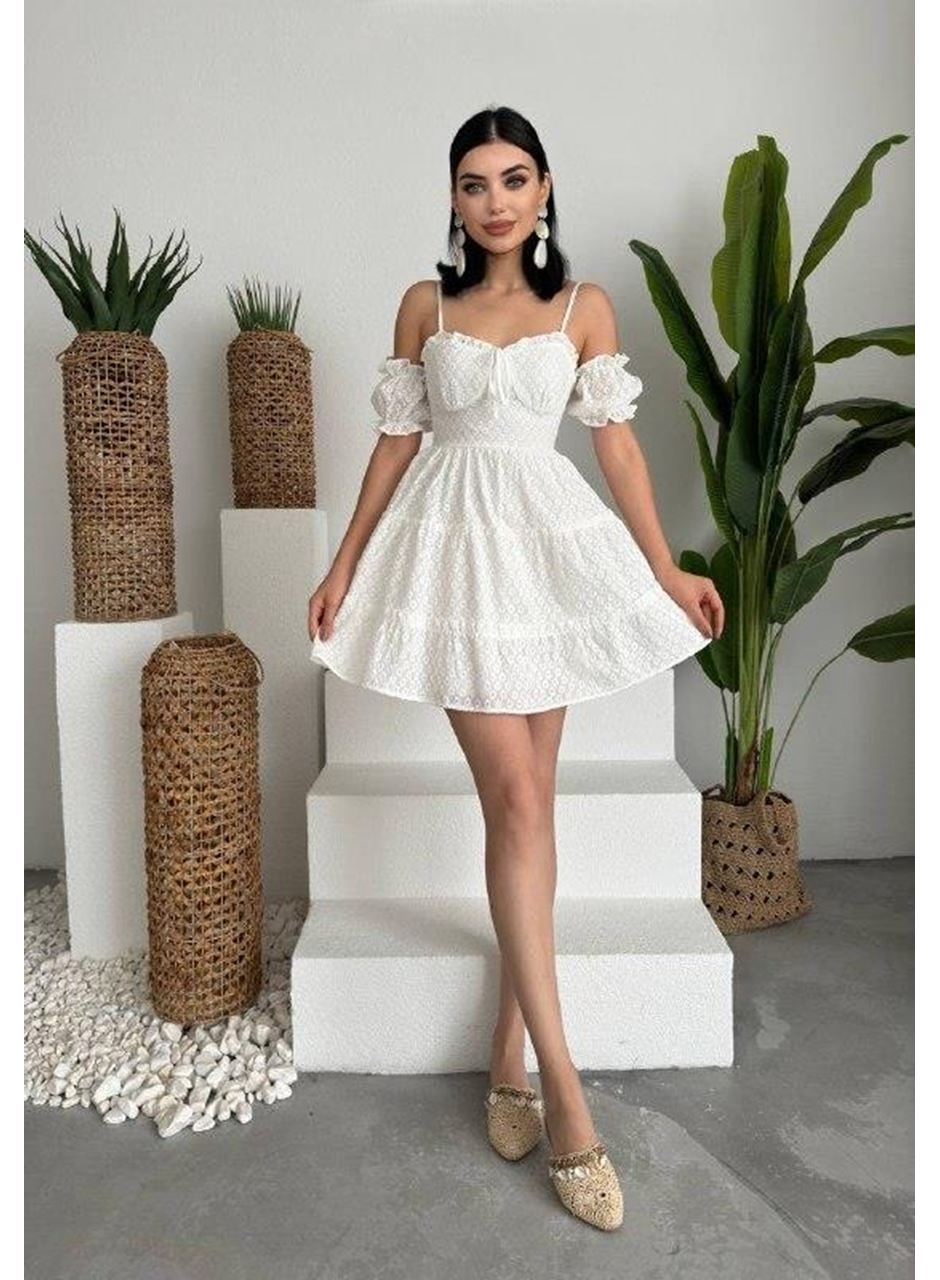 Lucca Kolu Lastikli Mini Elbise