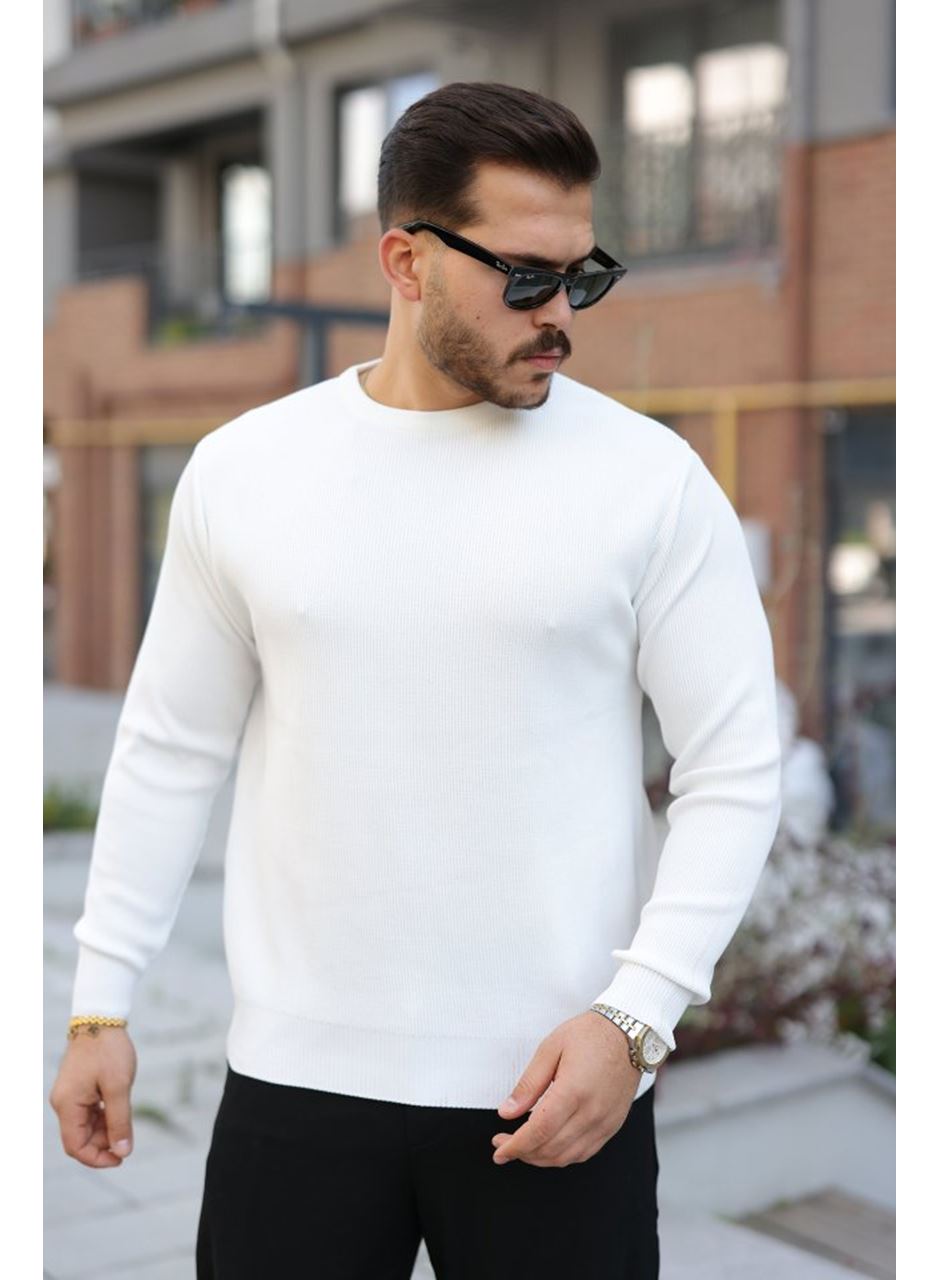 Erkek Selanik Örme Bisiklet Yaka Triko