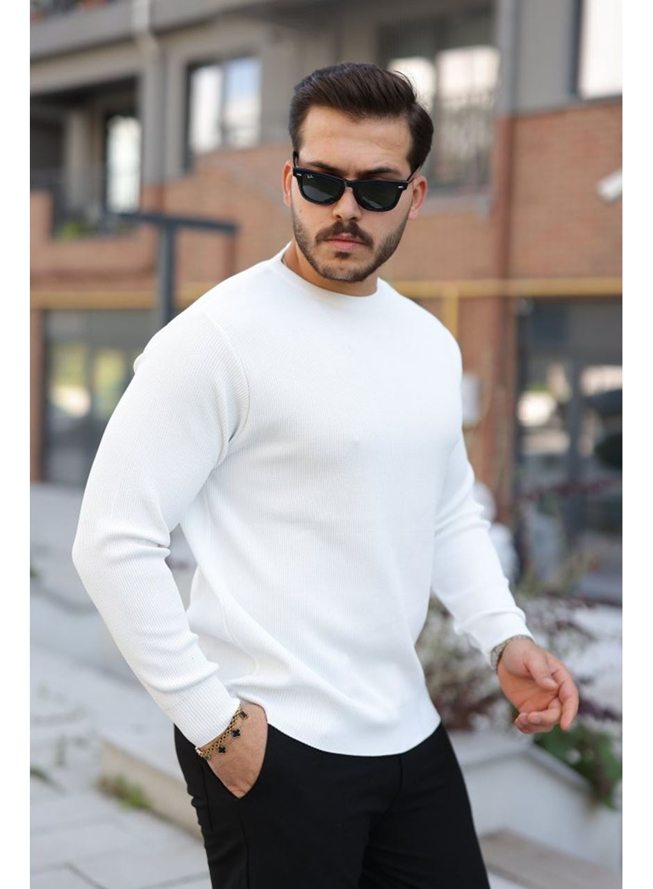 Erkek Selanik Örme Bisiklet Yaka Triko