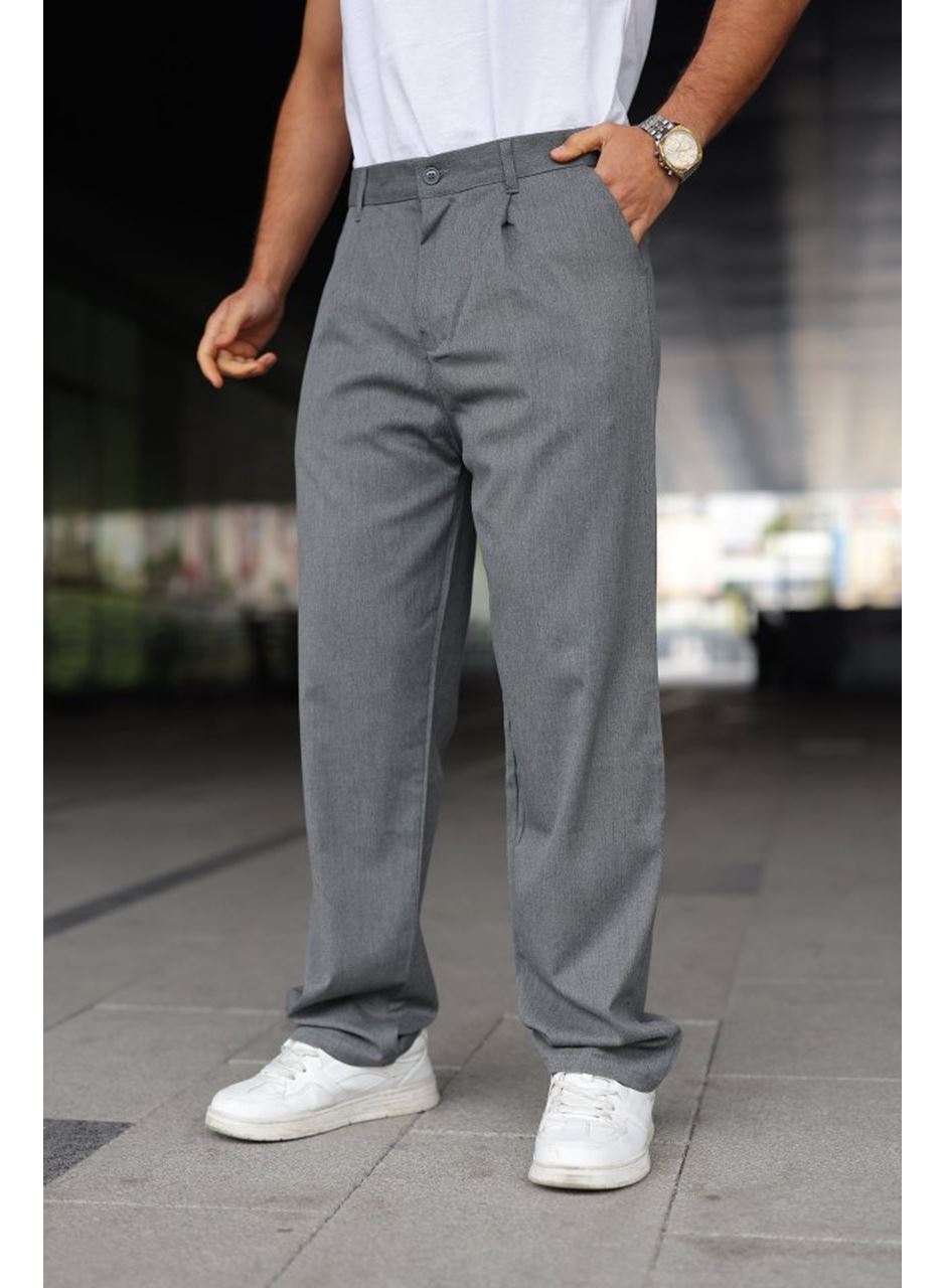 Erkek Beli Lastikli Baggy Pantolon