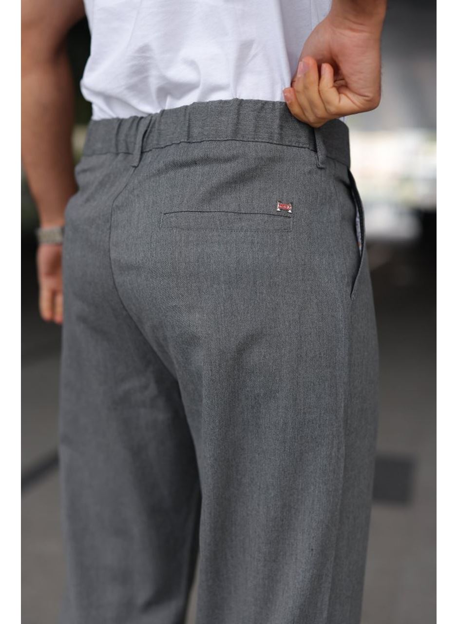 Erkek Beli Lastikli Baggy Pantolon