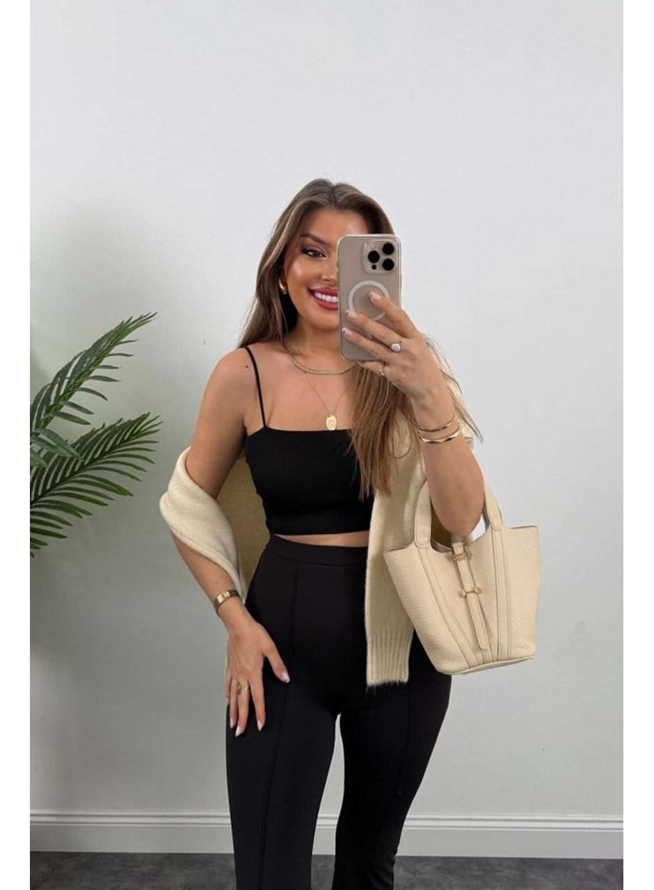 Kadın Amazon Kumaş çımalı Tayt