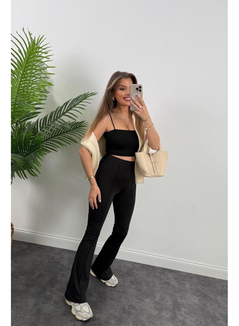 Kadın Amazon Kumaş çımalı Tayt