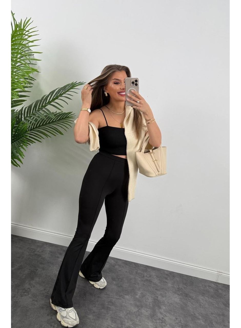 Kadın Amazon Kumaş çımalı Tayt