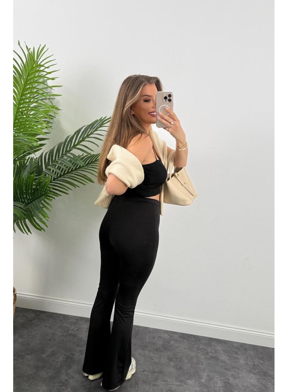 Kadın Amazon Kumaş çımalı Tayt