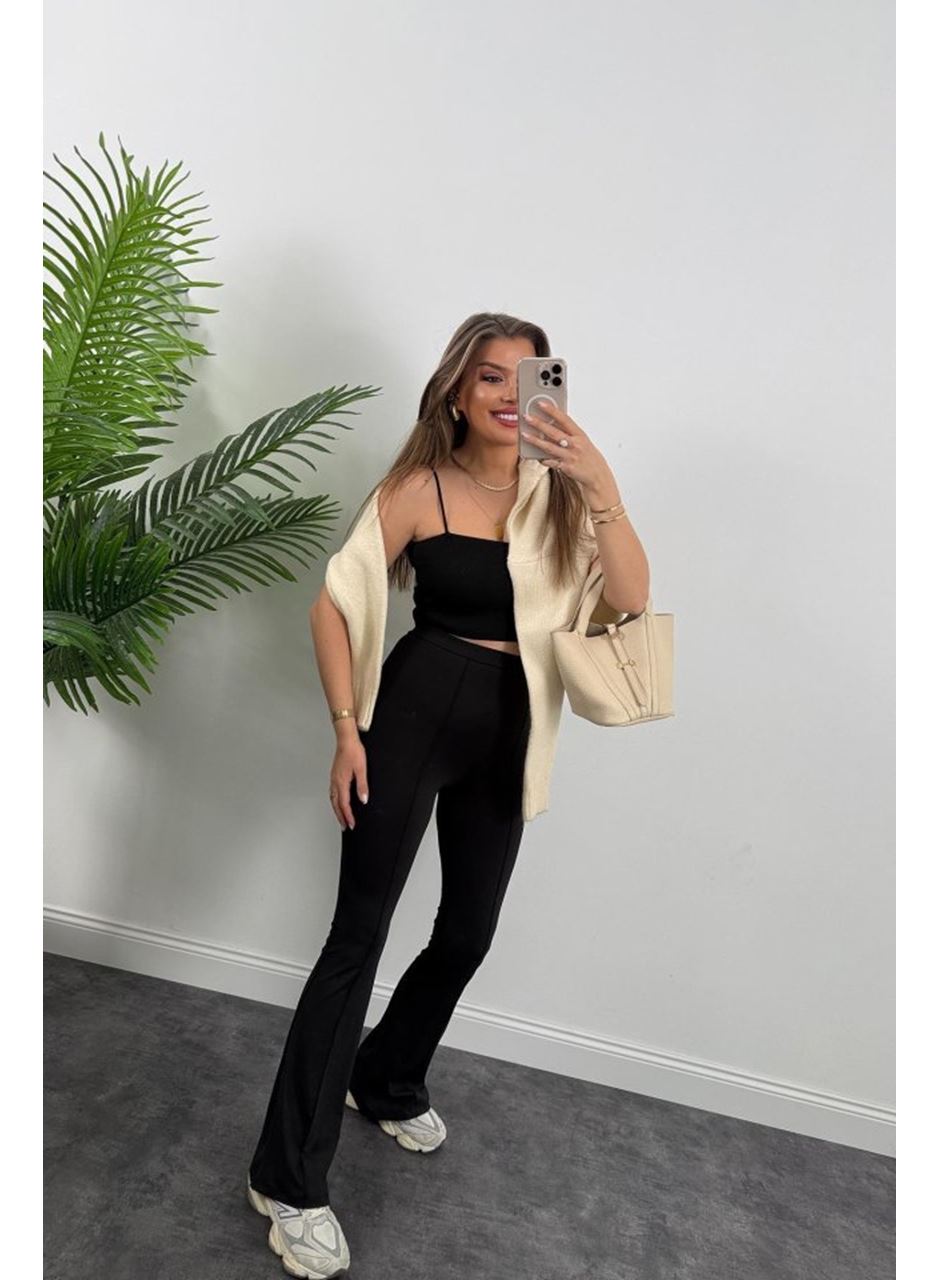 Kadın Amazon Kumaş çımalı Tayt