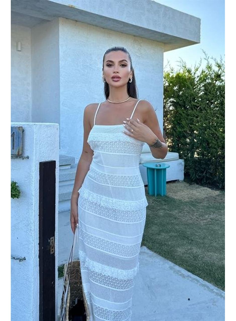 Regina Dantel Detay Elbise 2754-01