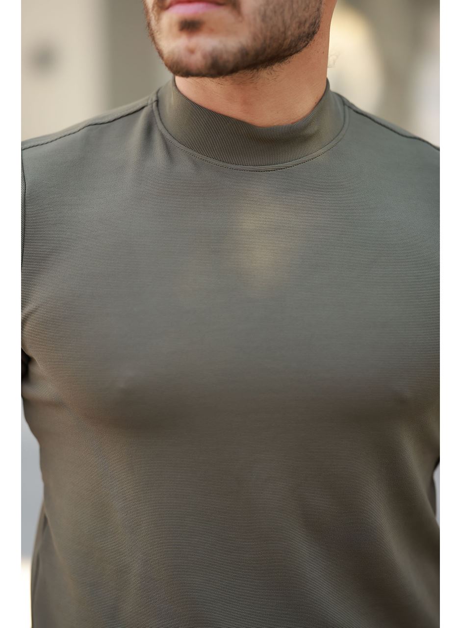 Erkek Yarım Balıkçı Yaka Kısa Kollu T-shirt