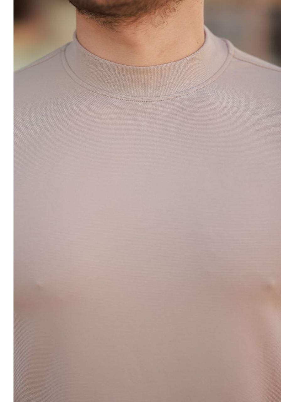 Erkek Yarım Balıkçı Yaka Kısa Kollu T-shirt