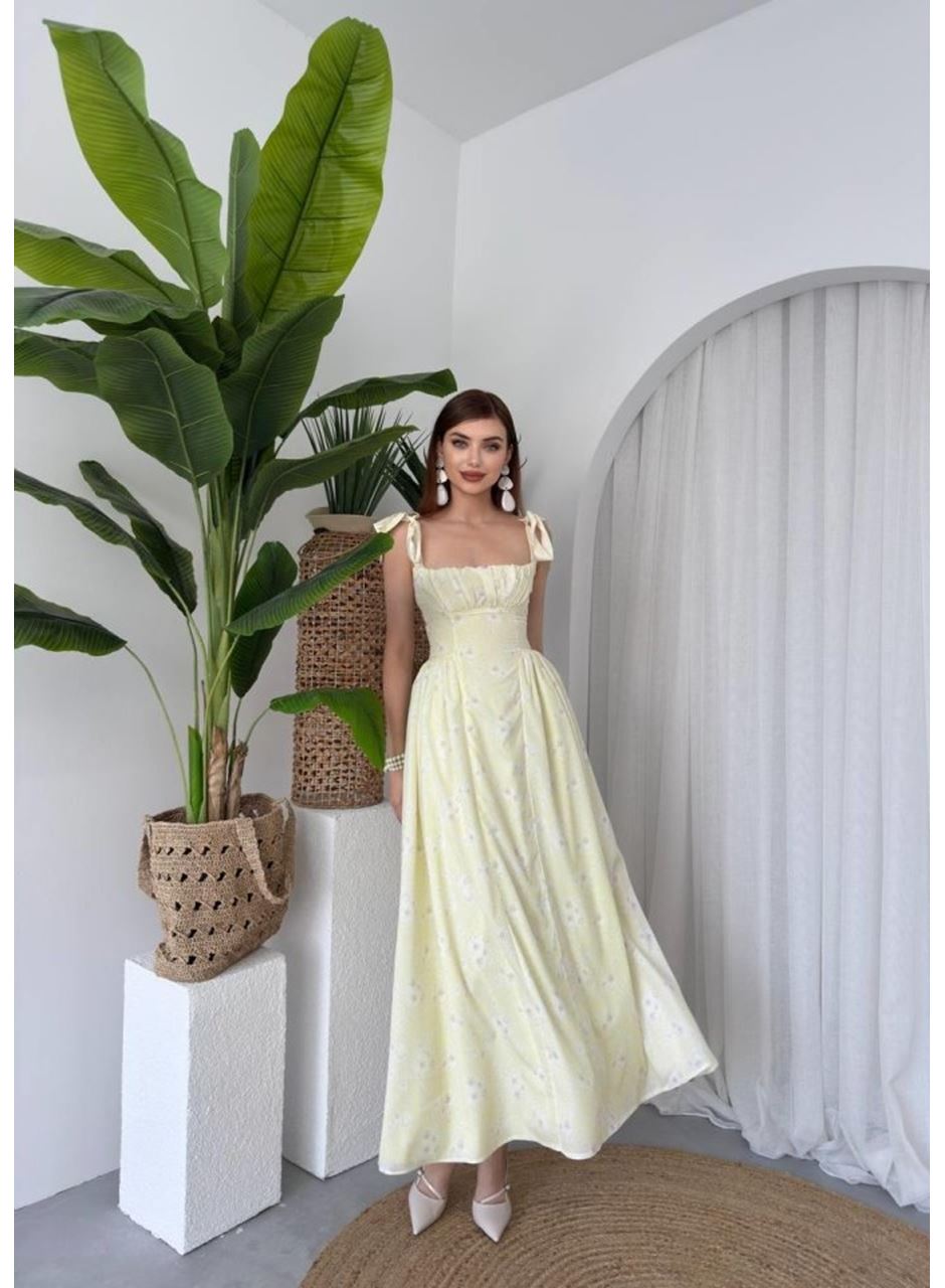 Khalesı Omuz Bağlamalı Elbise