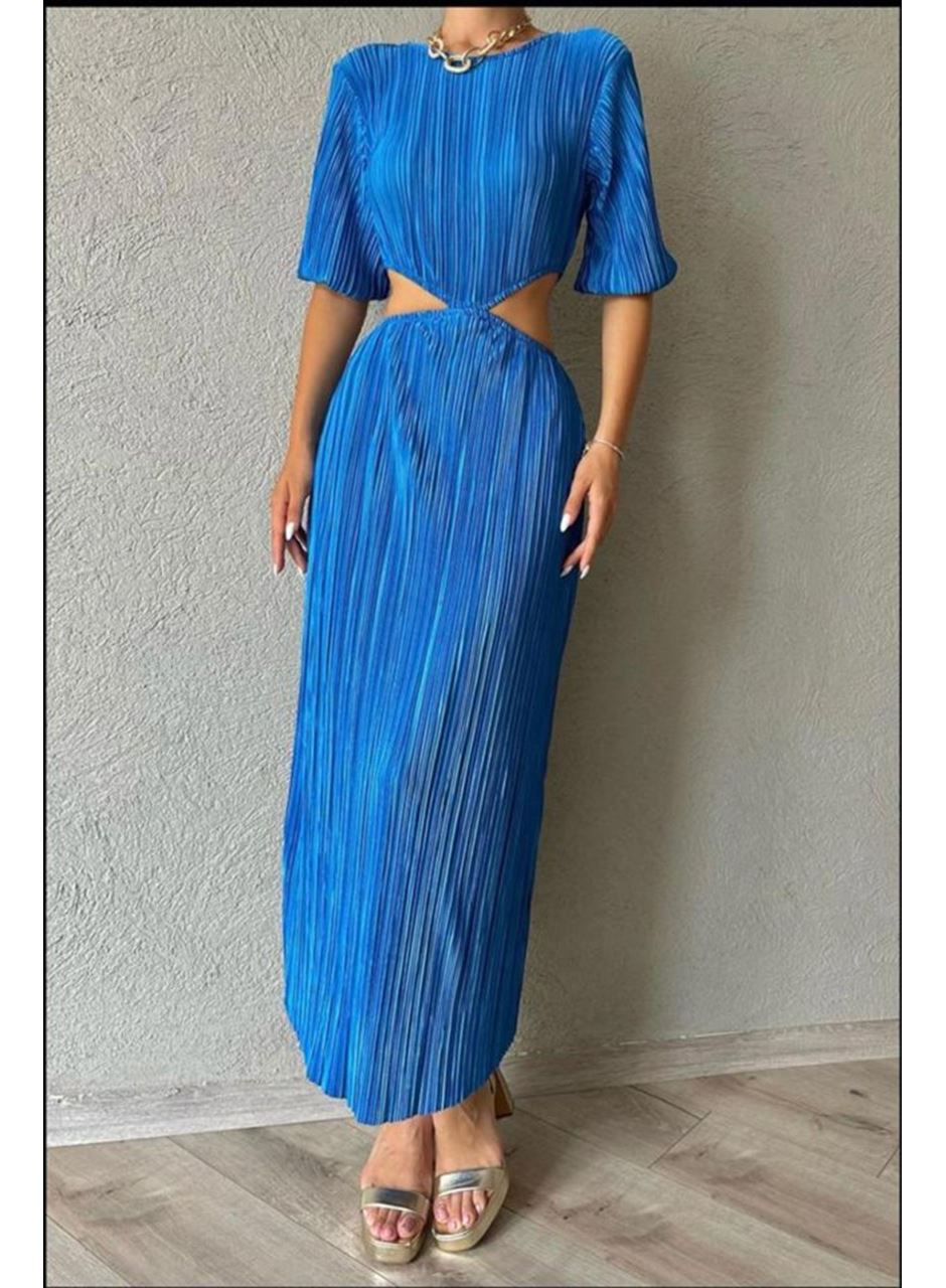 Mavi Piliseli Elbise