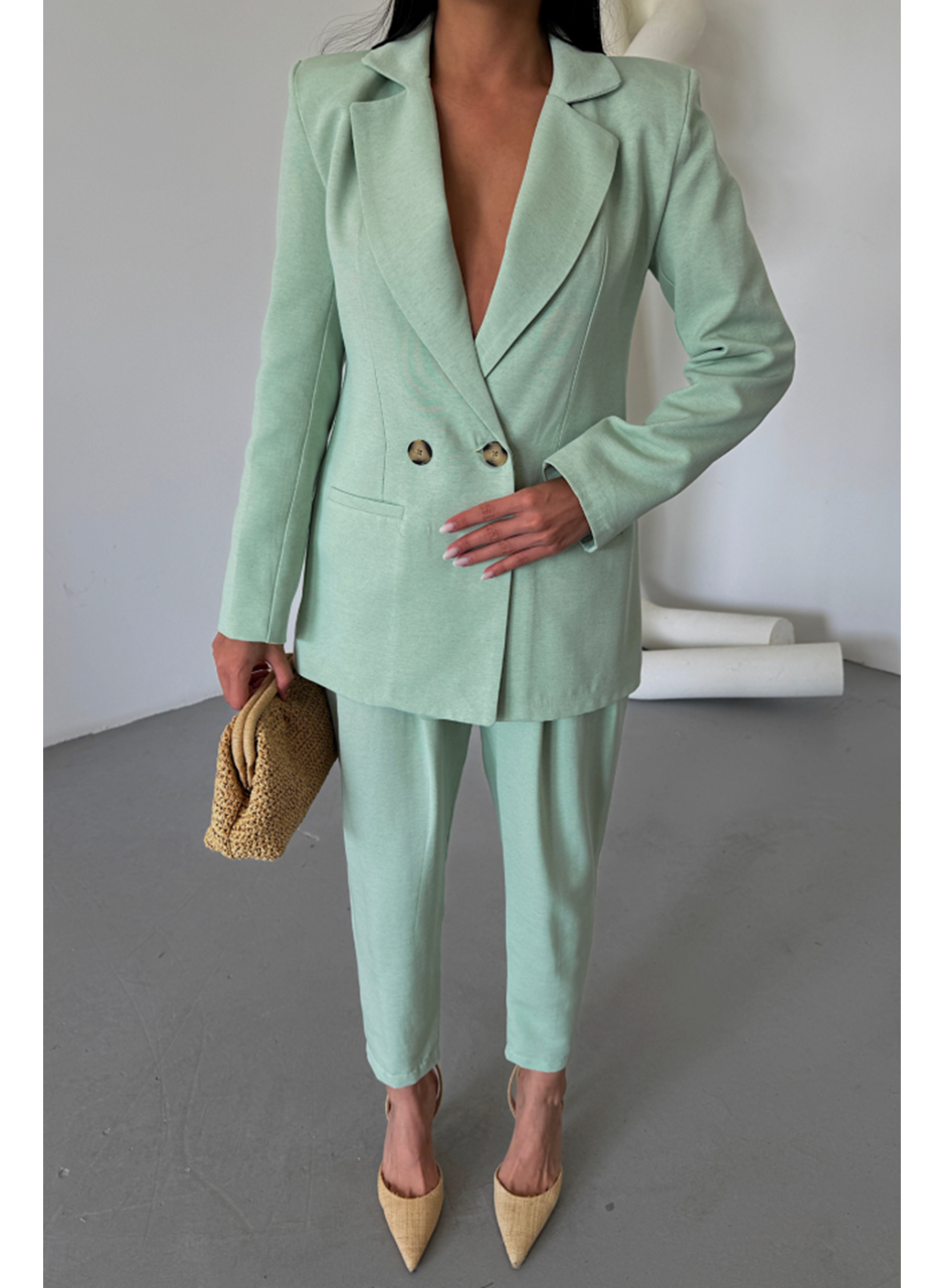 KETEN CEKET - PANTOLON TAKIM - Mint