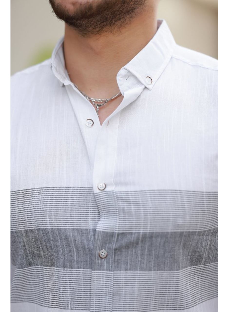 Erkek Desenli Kısa Kollu Gömlek