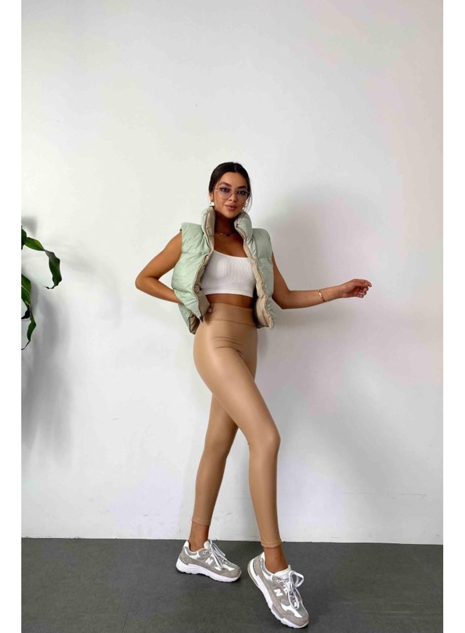 Kadın Yüksek Bel Içi şardonlu Fırsat ürün Toparlayıcı Tayt