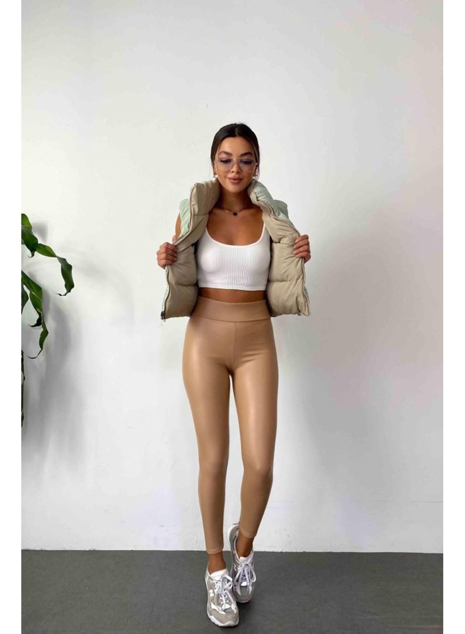 Kadın Yüksek Bel Içi şardonlu Fırsat ürün Toparlayıcı Tayt