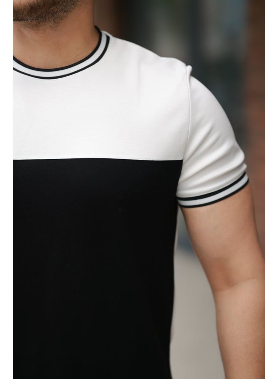 Erkek Parçalı Renk Kısa Kollu Tişört