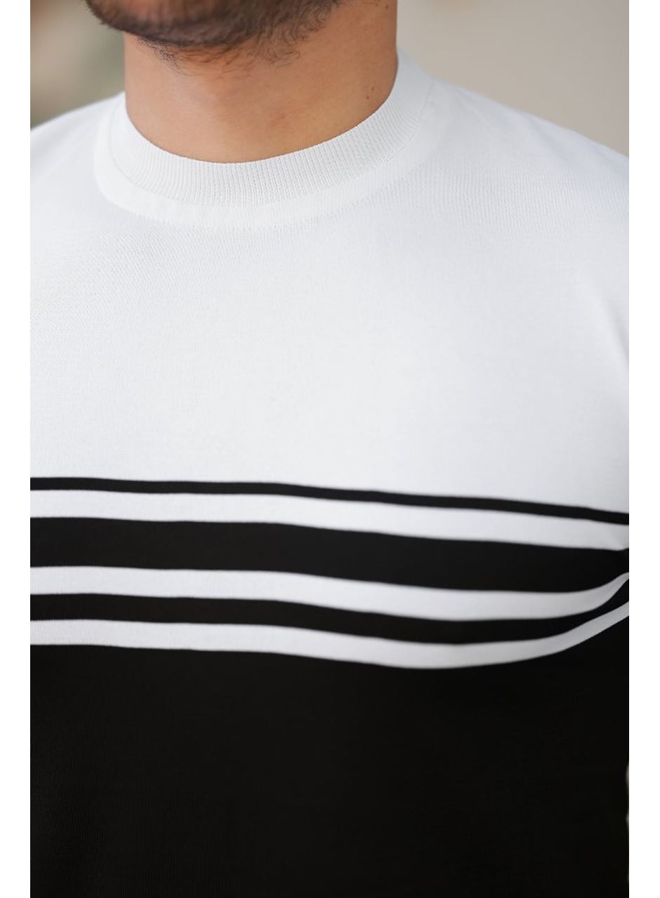 Erkek çizgili Kısa Kollu T-shirt