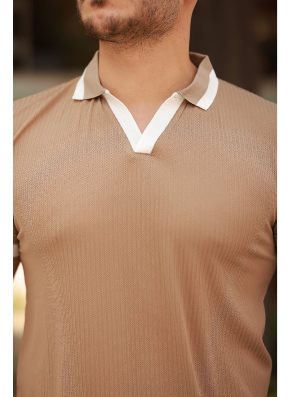 Erkek Hemşire Yaka Kısa Kollu Tişört