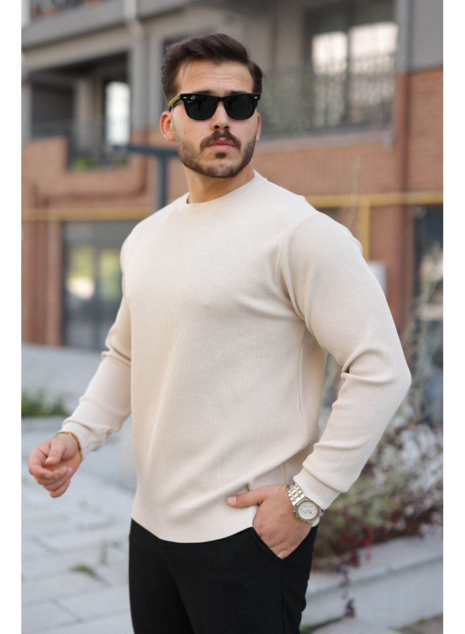 Erkek Selanik Örme Bisiklet Yaka Triko