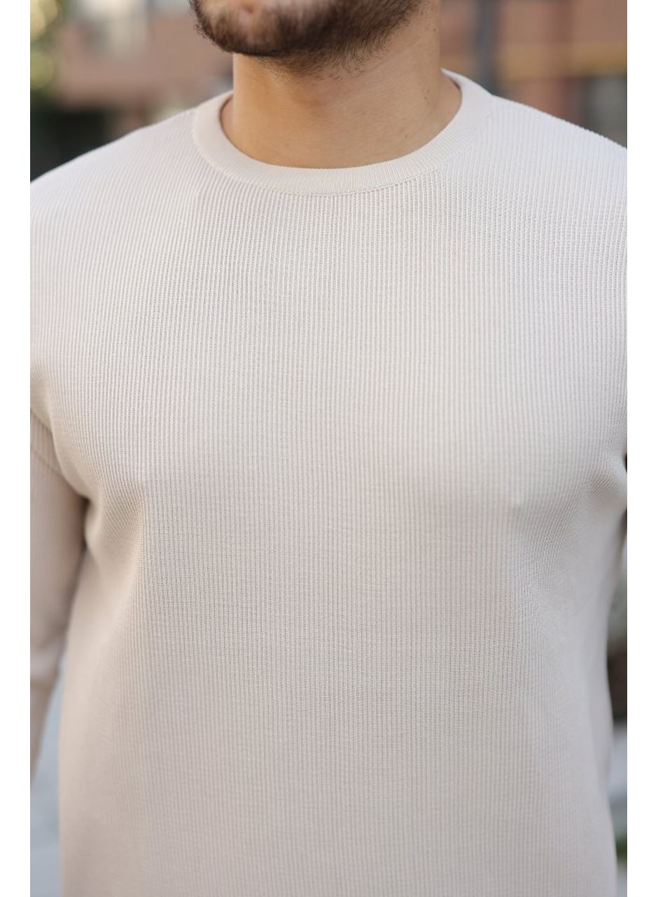 Erkek Selanik Örme Bisiklet Yaka Triko