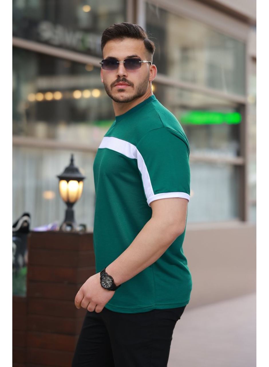 Erkek şerit Detaylı Kısa Kollu T-shirt