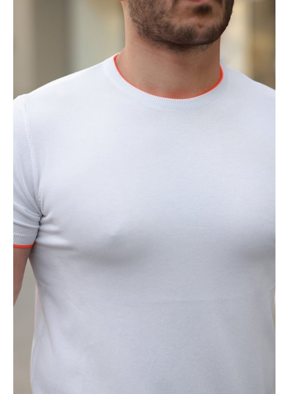 Erkek Bisiklet Yaka Kısa Kollu Tişört