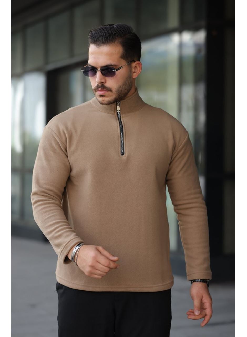 Erkek Zip Yaka Polar Sweat