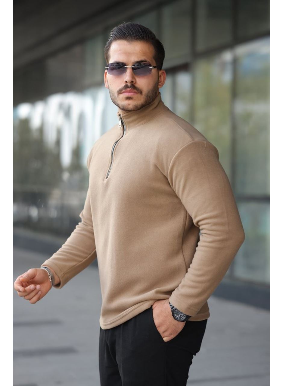 Erkek Zip Yaka Polar Sweat