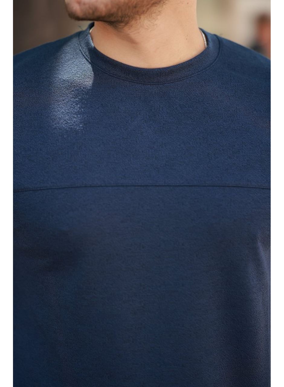 Erkek Oversize Bisiklet Yaka Kısa Kollu T-shirt