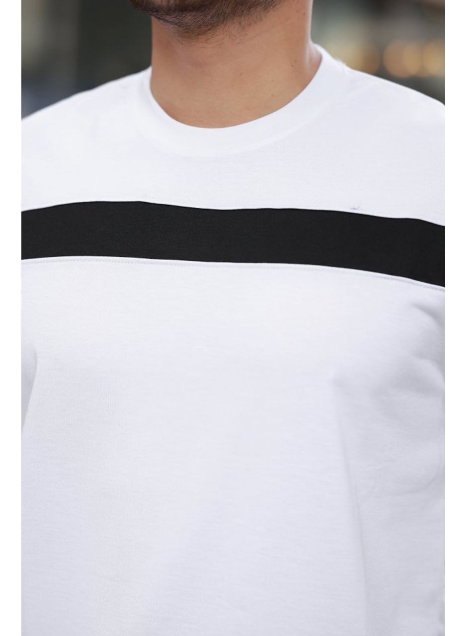 Erkek şerit Detaylı Kısa Kollu T-shirt