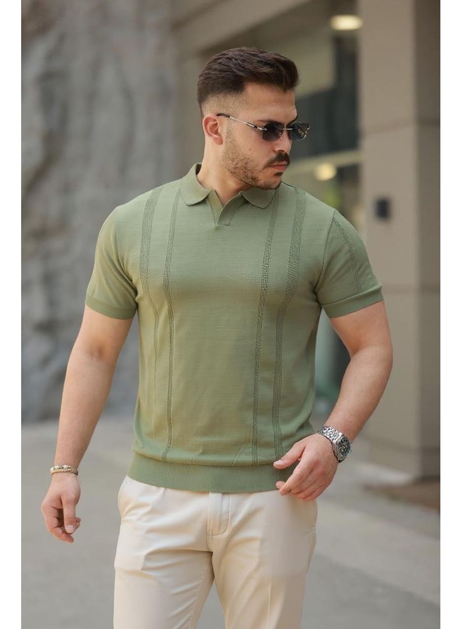 Erkek Hemşire Yaka Kısa Kollu Tişört