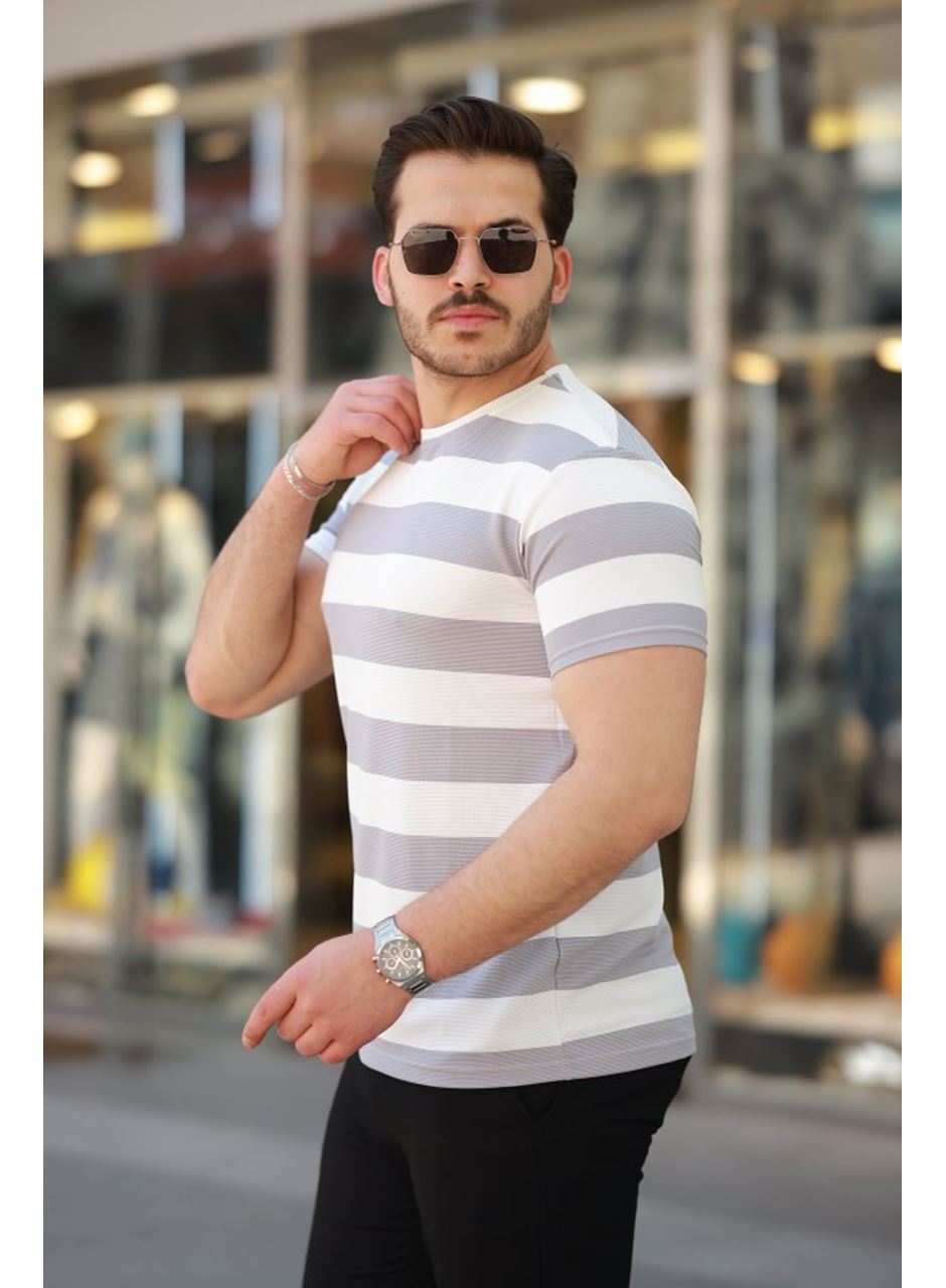 Erkek çift Renk Pamuklu örme Kumaş Kısa Kollu T-shirt