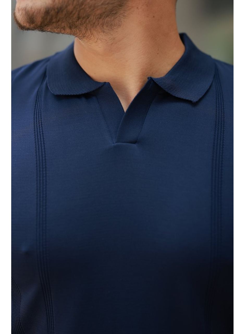 Erkek Hemşire Yaka Kısa Kollu Tişört