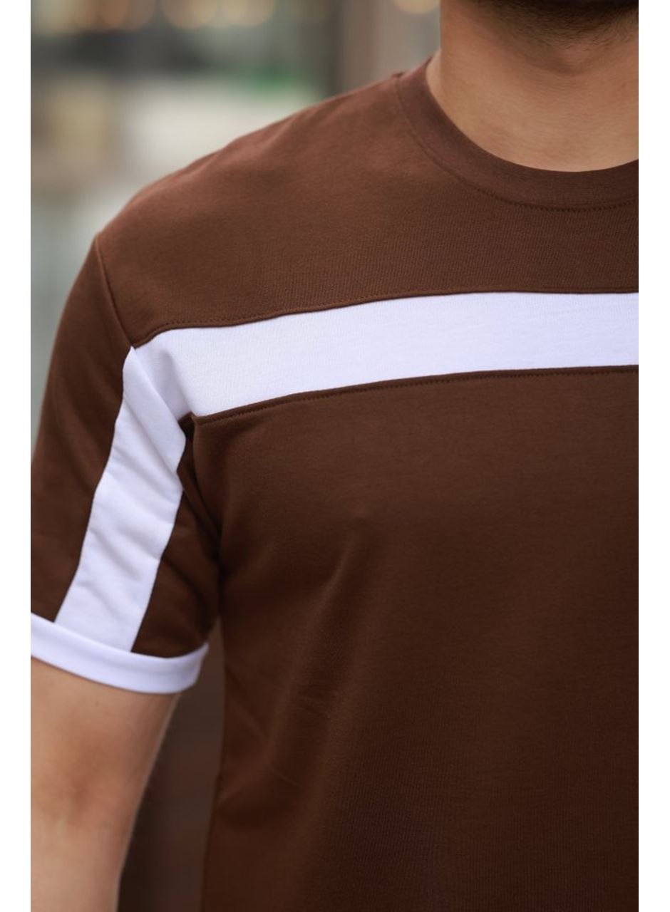 Erkek şerit Detaylı Kısa Kollu T-shirt