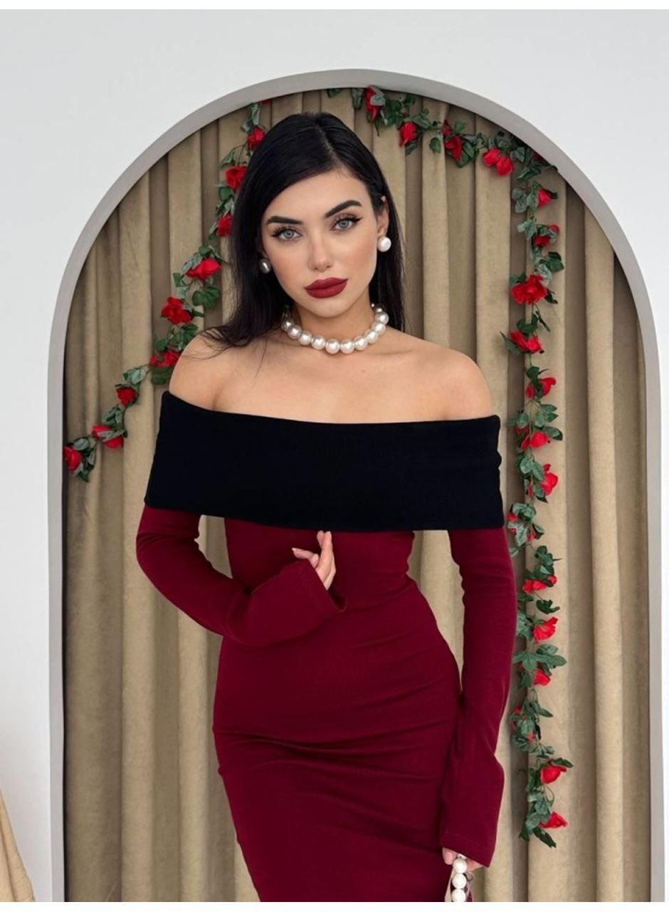 Leonidas Madonna Yaka Elbise