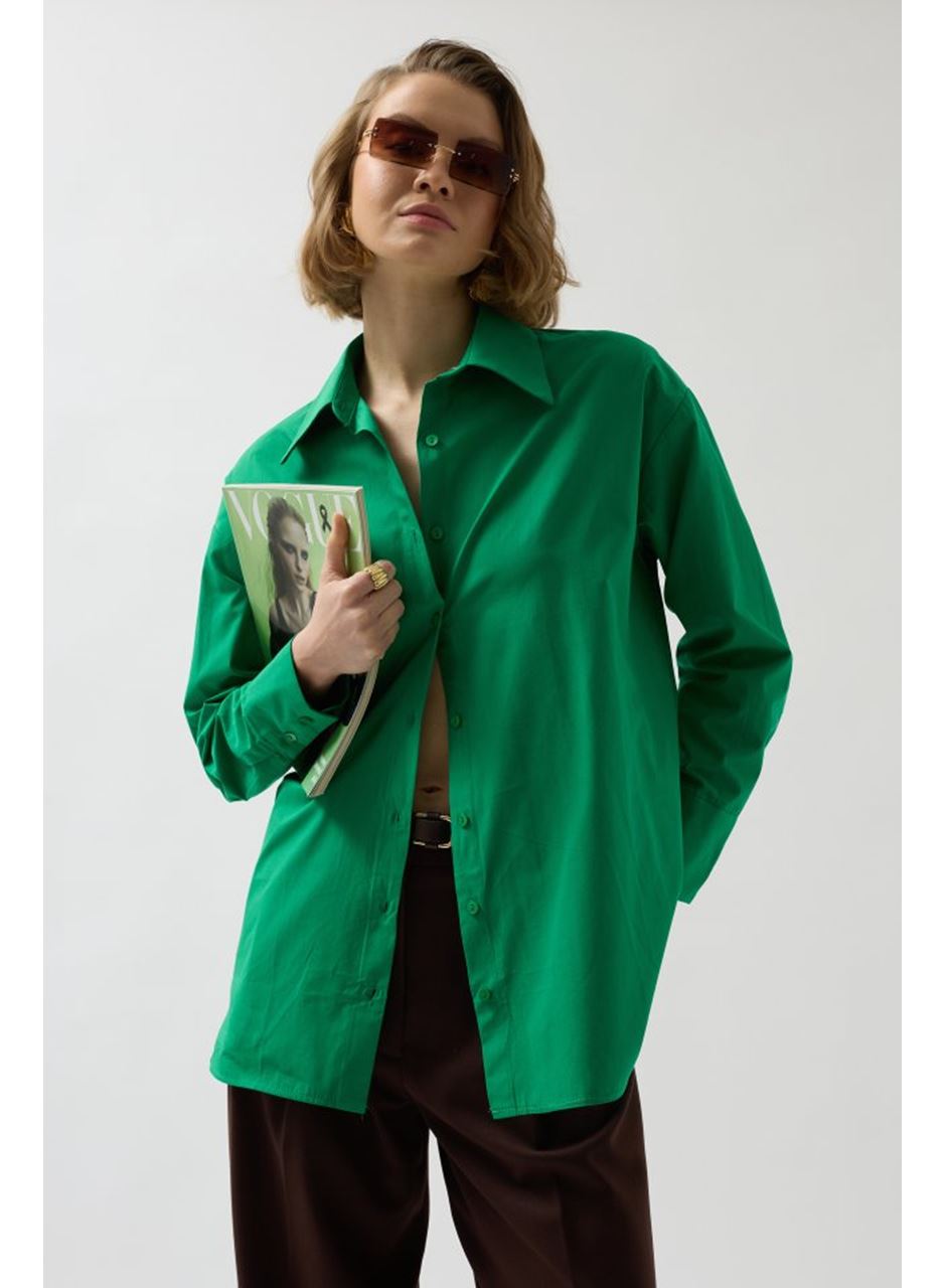 Sırt Dekolteli Bağcıklı Gömlek