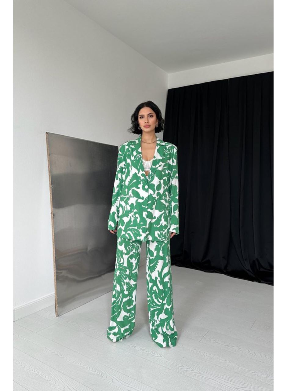 Yeşil Ceket Ve Pantolon Takım