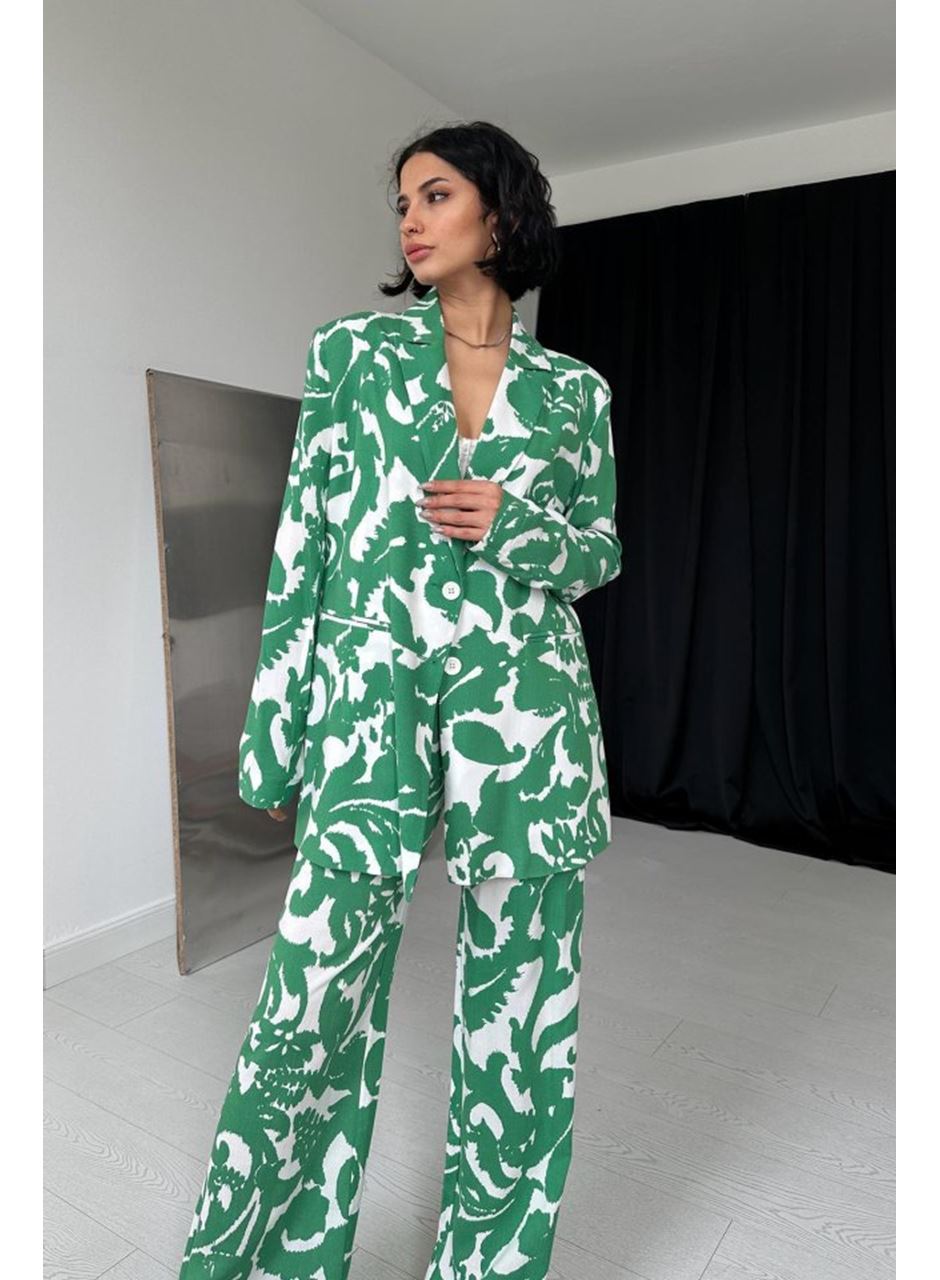 Yeşil Ceket Ve Pantolon Takım