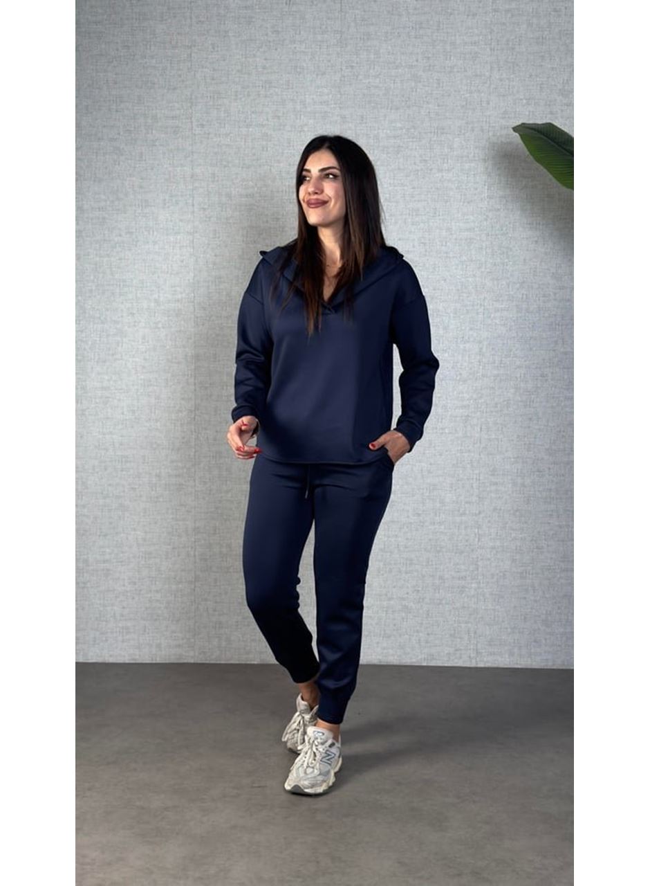 Kadın Uzun Kollu Kapüşonlu Ikili Takım