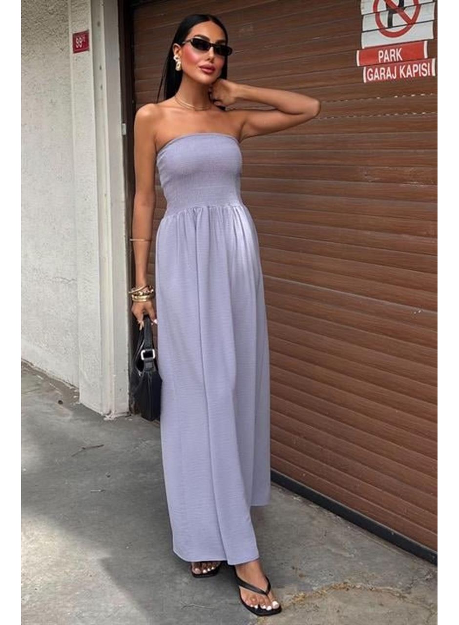 Göğsü Gipeli Straplez Elbise 2878