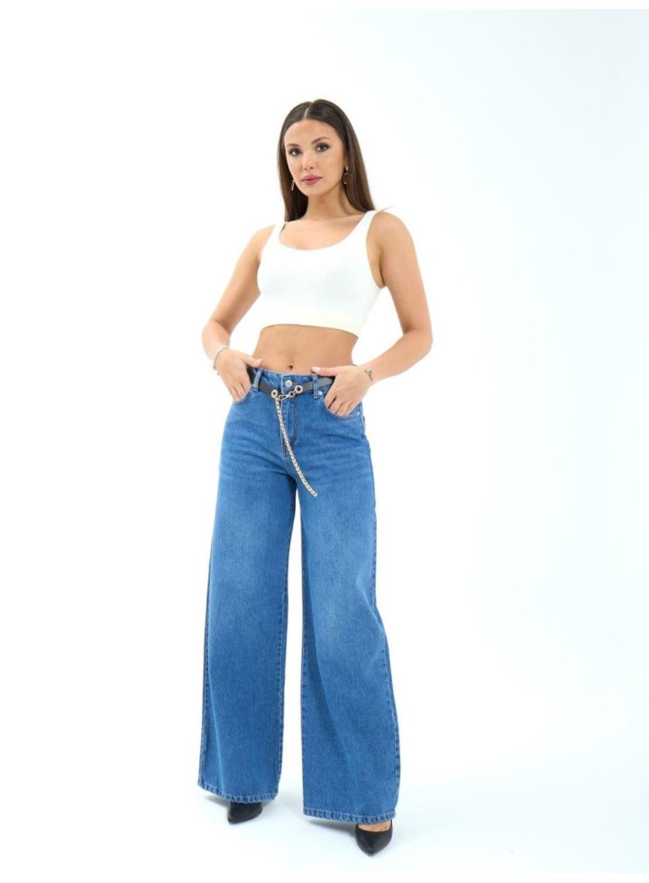 7398 KOT PANTOLON-MAVİ