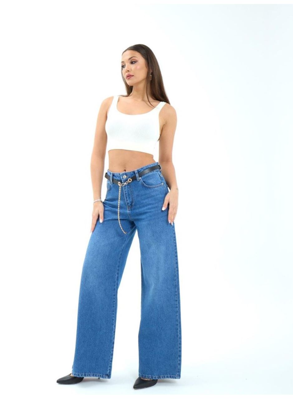 7398 KOT PANTOLON-MAVİ